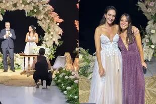 Las primeras imágenes del casamiento entre Lucha Aymar y Fernando González