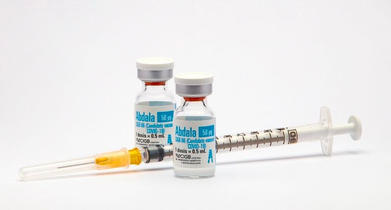 En la foto, la vacuna Abdala, una de las cinco desarrolladas por Cuba contra el coronavirus