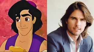 Aladdin, un personaje inspirado en el actor Tom Cruise