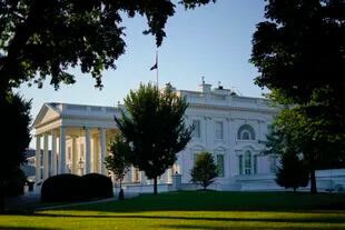 The White House on Saturday, June 25, 2022, in Washington.  (AP Photo/Pablo Martinez Monsivais)