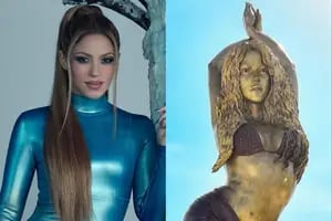 La emoción de Shakira por una imponente estatua de más de 6 metros hecha en su honor