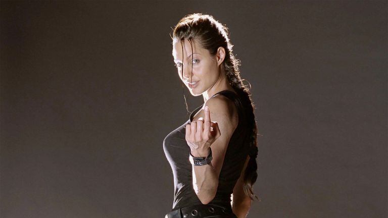Jolie interpretó a Lara Croft en tres oportunidades