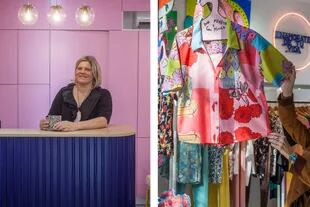 Marina en su tienda, que también suele ser el escenario de ferias pop up que realiza junto a otras diseñadoras.