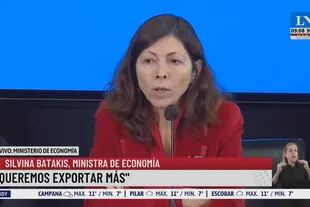 La ministra de Economía, Silvina Batakis, consideró que las declaraciones de precios de la semana pasada fueron "especulativo"