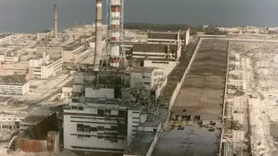 Chernobyl emitted 400 times more radioactive material than the Hiroshima bomb.  This is one of the first photos of the plant after the 1986 accident