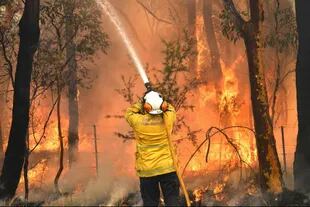 Miles de bomberos combaten el avance de las llamas en Australia