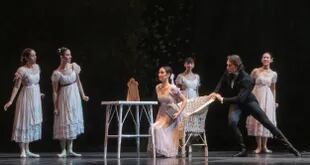 Camila Bocca y Federico Fernández, protagonistas de "Onegin", uno de los puntos más altos en la temporada del Ballet Estable del Teatro Colón que dirige Mario Galizzi