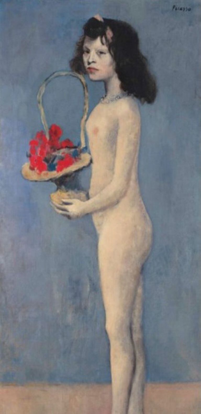 Fillette à la corbeille fleurie, 1905, Pablo Picasso (Christie’s)