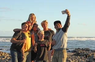 Selfie grupal para retratar una gran aventura