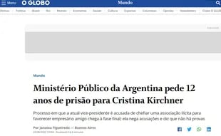 La cobertura de O Globo, de Brasil, tras el pedido del fiscal Luciani