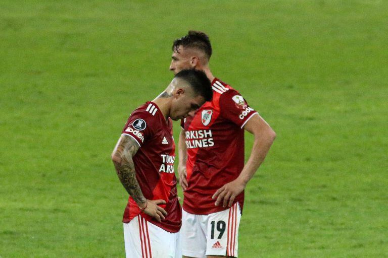 La primera incursión de Enzo Fernández y Braian Romero con la camiseta de River por la Copa Libertadores terminó en los cuartos de final.