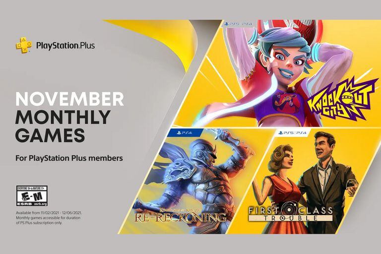PlayStation Plus presentó los títulos que estarán disponibles sin cargo para sus suscriptores en noviembre