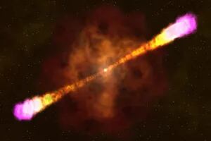 Las espectaculares imágenes de la explosión de rayos gama más brillante jamás registrada