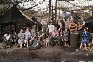El elenco de M.A.S.H.; la película de Altman se rodó entre abril y julio de 1969