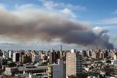 El intendente de Rosario registró una enorme columna de humo por los incendios en el Delta