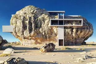 Este paradigmático proyecto, que se levantó en el desierto de Arabia Saudita, se convirtió en House Inside a Rock
