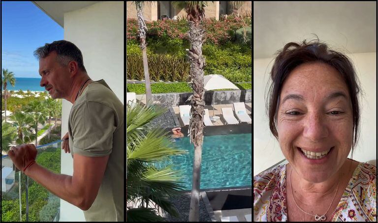 Sergio Lapegüe y su mujer encontraron a Darío Barassi en México y el conductor los esquivó