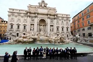 Los líderes mundiales del G20 en Roma