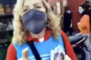 La verdad sobre el video de la mujer que repartía boletas del Frente de Todos con una pechera del gobierno