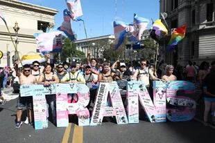 El reclamo principal de la marcha es la inclusión de la población trans