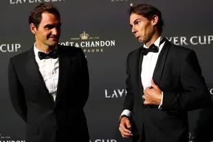 Tenis de etiqueta: Federer y Nadal, en una de las presentaciones de la Laver Cup