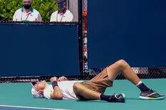 Miami Open: el jugador que colapsó por el intenso calor y el mal día argentino