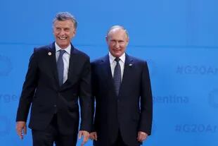 El presidente Macri y el mandatario ruso, Vladimir Putin