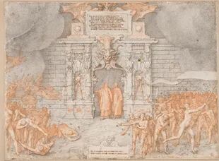 "La puerta del infierno" integra, según los expertos, el más imponente conjunto ilustrado de "La Divina Comedia"  