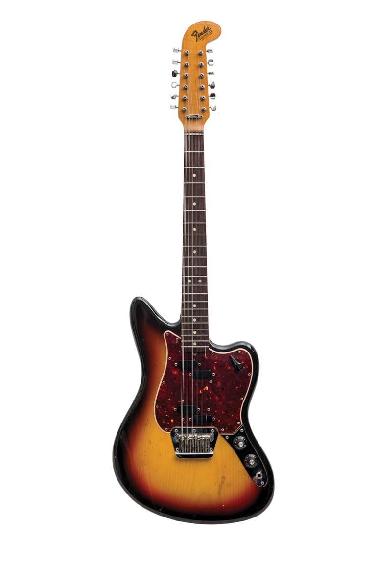 Fender Electric XII Sunburst guitar, from 1965, which belonged to Gustavo Cerati.