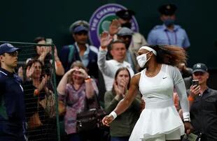 La ovación y el reconocimiento de miles de espectadores para Williams, siete veces ganadora en Wimbledon