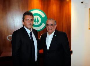 Carlos Iannizzotto se reunió con Sergio Massa en la sede de Coninagro
