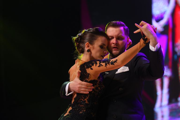 Agustina Piaggio y Maksin Gerasimov se conocieron en Roma y bailan juntos desde hace tres años