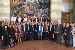 La numerosa comitiva que la Argentina envió a la cumbre mundial del trabajo
