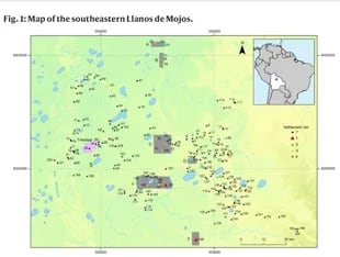 Llanos de Mojos, el área donde fueron descubiertos los restos.