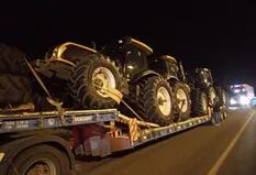 Detectan el transporte de tractores sin documentación