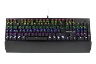 Teclado a todo color. Primus ofrece su nuevo teclado para juegos, el Ballista 300P, que viene con retroiluminación RGB (por Red-Green-Blue), 12 teclas con memoria programables y un sector removible para reposar las muñecas ($10.999).