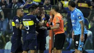 Germán Delfino controló bien el partido entre Boca y Belgrano