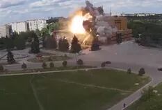 Así destruyeron los soldados de Putin uno de los íconos culturales de Kharkiv