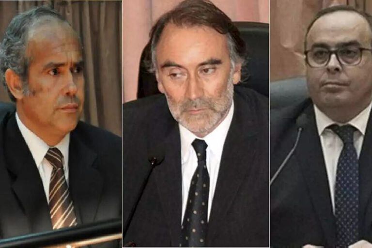Los jueces Castelli, Bruglia y Bertuzzi 