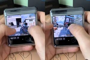 ¿Se puede jugar al Call of Duty en la pantallita externa de un smartphone plegable?