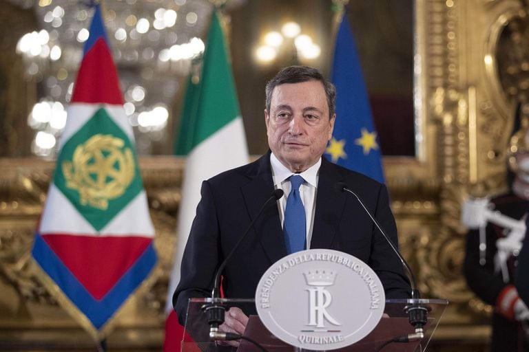Crisis en Italia: Draghi pidió unidad para formar un gobierno de emergencia