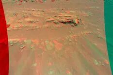 El helicóptero Ingenuity de la NASA capta una imagen 3D de una roca marciana