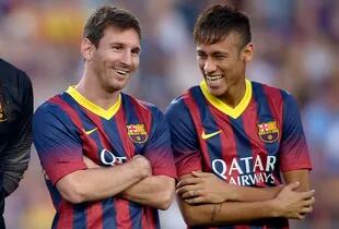 Neymar, junto con Leo Messi en los tiempos de Barcelona. Hoy están en PSG