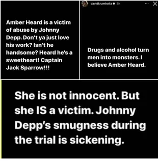 David said that he strongly believed Amber Heard, on the declarations of domestic violence at the hands of Johnny Depp