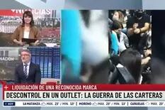 La reacción de María Laura Santillán al ver el descontrol en un outlet de carteras