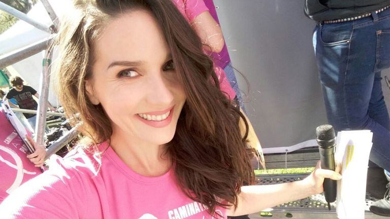 Natalia Oreiro encabezó la Caminata de la Fundación Avon contra el cáncer de mama