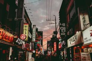 Las calles de Corea del Sur.