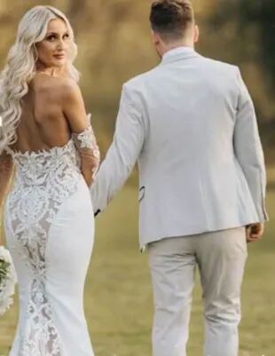 This was the transparency of the wedding dress