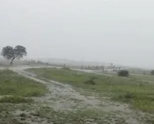 Lluvia del viernes pasado en Tostado