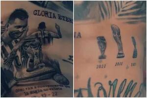 El impresionante tatuaje de un jugador de la selección que provocó la reacción de Messi